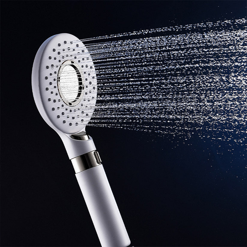 MILA Blanc Hand Shower - MBHC0204WT, Matt White Hand Shower, Multi Function, 3 Function Filter Shower: Rain/Center Water/Slow Stop Water